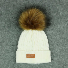 Load image into Gallery viewer, New Fashion Children Winter Caps For Baby Kids Girl Solid Knitted Thick And Modern Caps