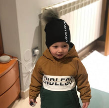 Load image into Gallery viewer, Newborn Kids Cotton Hats Cap With Pom Children's Hat Boy Accessories Toddler Caps