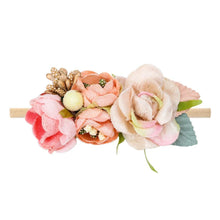 Load image into Gallery viewer, Handmade Luxury Pearl Baby Headbands Bundle Nylon Elastic Newborn Hair Accessories for Girls Kids