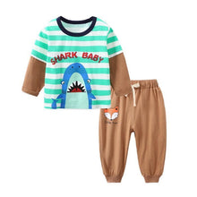 Load image into Gallery viewer, Baby Boy Clothes Cotton Clothing Sets Cartoon Long-sleeved T-shirt Pants Infant Clothes 2pcs Ste For Boys and Girls Kids