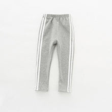 Load image into Gallery viewer, Cotton Four-color Baby Girl Sports Style Two Bars Stretch Pants 1 - 5 Years Old Autumn baby girls pants