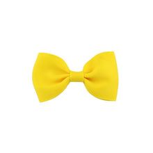 Load image into Gallery viewer, Colorful Mini Bow Tie Hair Clip Small Sweet Solid Ribbon Bow Safety Hair Clips Hairpins Baby Girl Hair Accessories