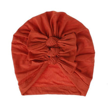 Load image into Gallery viewer, Modern Turban Baby Girls Bow Turban Hats Cotton Kids Beanie Children Hats Accessories For Girls Baby