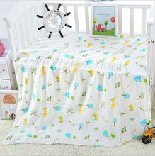Load image into Gallery viewer, Muslin 100% Cotton Baby Swaddles Soft Newborn Blankets Bath Gauze Infant Wrap Sleep sack Stroller .