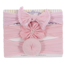 Load image into Gallery viewer, Fashion Baby Nylon Bow Headband Newborn Bowknot Round Ball Head wrap Flower Turban Girls Hair Bands Bow For Kids