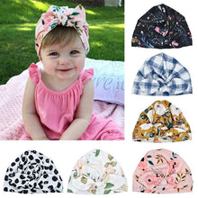 Load image into Gallery viewer, Modern Baby Hats Toddler Kids Hat Soft Turban Knot Girl Hat Spring Autumn Winter For Baby Girls
