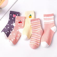 Load image into Gallery viewer, 5 Pairs Infant Cotton Mesh Cute Newborn Casual Socks For Boys Girls Durable Comfortable Sock