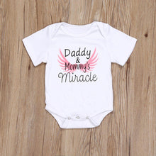 Load image into Gallery viewer, Newborn Kids Baby Girls Boys Clothes Father's Day Letter Print Romper Bodysuit For Baby For Girls And Boys Dadies & Momies Miracle Print