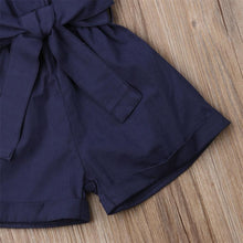 Load image into Gallery viewer, Luxury Elegant Summer Kids Girls Clothes Waistband Drawstring Romper Jumpsuit For Girls And Kids