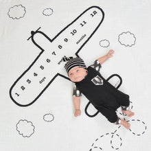 Load image into Gallery viewer, Newborn baby Monthly Growth Blanket Photography Props Background Cloth For Baby