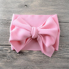 Load image into Gallery viewer, Newborn Large Bow Headwrap for Baby Girl Fabric Messy Bow Headband Turban Bowknot Tie