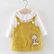 Load image into Gallery viewer, Autumn Baby Girl Princess Clothes Cute Girls Long Sleeve T-shirt Tops Cartoon Giraffe For Baby Girls