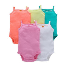 Load image into Gallery viewer, 5PCS/SET Baby Bodysuit Newborn Clothes Short Sleeve Cotton Unisex Body Clothing Pajams for Kids