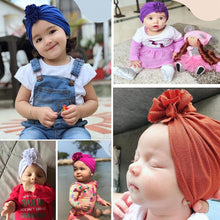 Load image into Gallery viewer, Modern Baby Headband Girl Headbands Cotton Knot Bow Turban Headband Stretchy Baby Bow For Girls