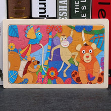 Load image into Gallery viewer, 24 Slice Wood Puzzles Children Adults Vehicle Puzzles Wooden Toys Learning Education Environmental Assemble Educational Games For Kids and Babies
