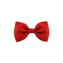 Load image into Gallery viewer, Colorful Mini Bow Tie Hair Clip Small Sweet Solid Ribbon Bow Safety Hair Clips Hairpins Baby Girl Hair Accessories