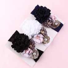 Load image into Gallery viewer, Handmade Flower Baby Headbands For Newborn Girls Nylon Elastic Hair Bands Headwear For Baby Girls