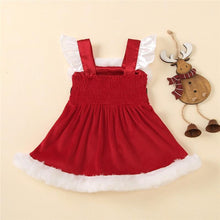 Load image into Gallery viewer, Baby Girls Christmas Romper Dress Fly Sleeve Sequins Romper Dress for Kids Toddler Girls Dresses For Girl In Elegant Christmas Style