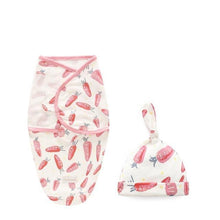 Load image into Gallery viewer, Newborn Wrapping Swaddle Baby Envelop Wrap Blanket Baby Hat Sleeping Bag Set Sleep Bag
