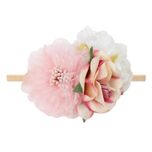 Load image into Gallery viewer, Handmade Luxury Pearl Baby Headbands Bundle Nylon Elastic Newborn Hair Accessories for Girls Kids