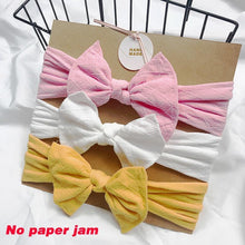 Load image into Gallery viewer, Summer Cute Floral Bows Baby Girl Headbands Elastic Bowknot Newborn Hair Band Turban Set Hair Accessories Bow Set For Kids
