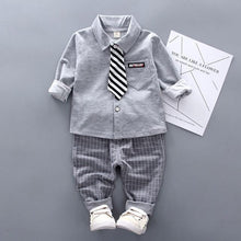 Load image into Gallery viewer, Newborn Baby Boys Clothes Formal Party Clothing Sets Tie Shirt and Pants Outfits Set 0-4 Year For Boys In Modern Style