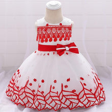 Load image into Gallery viewer, Leaf Embroidered Princess Children Elegant Dress For Girls Baby Wedding Dresses Unique Design