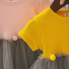 Load image into Gallery viewer, Fashion Modern New Spring Toddler Kids Baby Girls Patchwork Tulle Casual Princess Dress For Girls