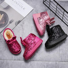 Load image into Gallery viewer, Warm Kids Snow Boots For Children New Toddler Winter Princess Cartoon Shoes Non-slip Flat Round Toe Girls Baby Lovely Boots