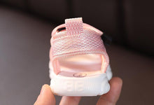 Load image into Gallery viewer, Baby Unisex Sandals Black Gray Pink Canvas Infant Sandals Toddler Summer Walking Shoes
