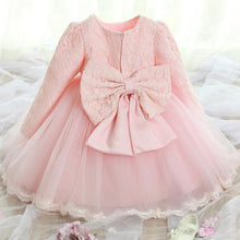 Load image into Gallery viewer, Luxury Designer Handmade Pink Dress for First Birthday Party Girl Baby Clothing Ball Toddler Girls Dress