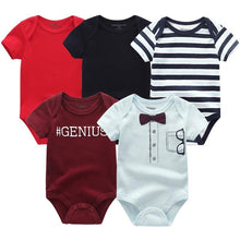 Load image into Gallery viewer, 5 PC Baby Summer High Quality Striped Rompers Jumpsuit For Boy & Girls Comfortable Clothes