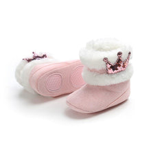 Load image into Gallery viewer, Baby Girl Warm Newborn Infant Winter Babies Soft Boots Anti-slip Children Kids Girls Snow Shoes