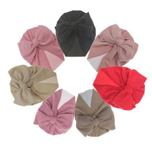 Load image into Gallery viewer, Cute Bows Baby Hat Knot Intant Baby Girls Newborn Turban Soft Children Kids Toddler Beanie Cap