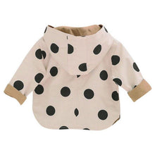 Load image into Gallery viewer, Modern Elegant Cute Dot Print Comfort Slim Cotton Button Hooded Warm Coat for Newborn Baby Girls With Two Face
