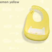 Load image into Gallery viewer, Silicone Baby Eating Bib Children Adjustable Large Boy Girl Saliva Pocket Super Soft Waterproof Bibs For Kids