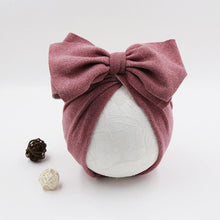 Load image into Gallery viewer, Cute Bows Baby Hat Knot Intant Baby Girls Newborn Turban Soft Children Kids Toddler Beanie Cap