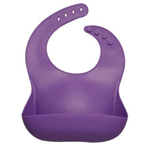 Load image into Gallery viewer, Newborns Solid Silicone Baby Feeding Bibs Burp Cloths Fashionable Breastplate Baby Stuff For Kids