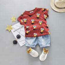 Load image into Gallery viewer, Fashion Infant Clothing Set for Boys and Girls Cute Summer Casual Clothes Set Top+Shorts Kids Clothes Summer Edition T shirt and Pants Set