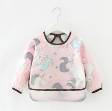 Load image into Gallery viewer, Modern Luxury NEW Baby Cute Cartoon Waterproof Long Sleeve Apron Baby Feeding Bib for Children Baby and Kids