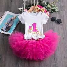 Load image into Gallery viewer, New 1st Birthday Tutu Baby Infant Christening Cake Dresses for Party Kids 1 Year Baby Girl For Birthday Party