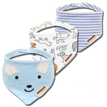 Load image into Gallery viewer, Cartoon Cotton Newborn Baby Boys and Girls Bibs Baby Towel Scarf Children Cravat Infant Kids Scarf