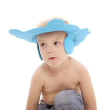 Load image into Gallery viewer, Baby Bathroom Safety Visor Hat Child Shower Cap Adjustable Soft Protect Cute Children Shampoo Safety Protection Bathroom Accessories