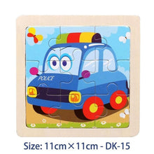 Load image into Gallery viewer, 38 Style Cartoon Wooden Puzzle Children Animal/ Vehicle Toy For 2-6 Year Baby Early Educational Toys for Kids