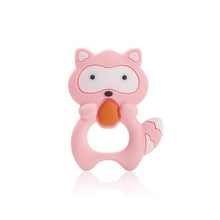 Load image into Gallery viewer, Silicone Raccoon Animal Cartoon Teether Food Grade Chewable Teething Toddle Safe For Baby And Perfect Gift For Babies