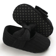 Load image into Gallery viewer, Baby Girls First Walkers Bow Knot Solid Soft Shoe Footwear For Baby Girl Breathable Shoes