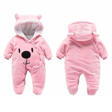 Load image into Gallery viewer, Newborn Winter Hoodie Baby Rompers Outwear Infant Baby Jumpsuit 3M -12M For Girls and Boys Winter Romper