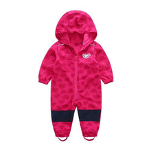 Load image into Gallery viewer, Ski suit For Children Soft Shell Outdoor Jacket Waterproof Fleece Lining Jumpsuit For Boys and Girls In Modern Colorful Design