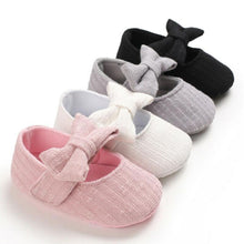 Load image into Gallery viewer, Baby Girls First Walkers Bow Knot Solid Soft Shoe Footwear For Baby Girl Breathable Shoes