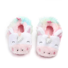 Load image into Gallery viewer, Princess Newborn Baby Crawling Shoes Girl Slippers Pre Walker Trainers Fur Winter Soft Shoes